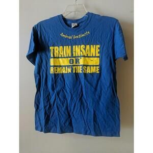 animal and stinks trained insane or remain the same blue Shirts size M ~ BAG396